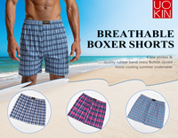 Shorts de plage pour hommes, imprimés à carreaux, respirants, écologiques, 100% polyester