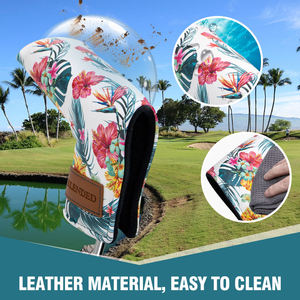 Housse de putter de golf personnalisée de haute qualité avec impression magnétique florale - Product Image 5