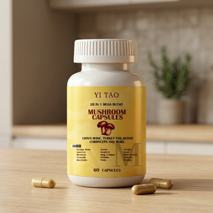 Complejo de Hongos Naturales, Suplemento Dietético en Polvo en Cápsulas, Fórmula Personalizada de Marca Privada OEM para Energía y Salud - Product Image 1