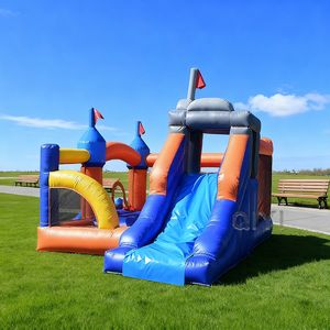 Château gonflable avec toboggan, maison de rebond colorée, château gonflable pour enfants - Product Image 1