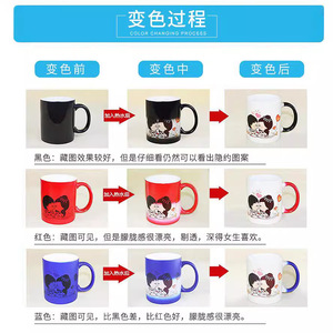 Taza de Cerámica que Cambia de Color, 350 ml, Recubierta para Sublimación, para Regalos Empresariales y Obsequios - Product Image 4