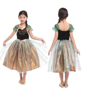 Vestido de <span class=keywords><strong>princesa</strong></span> Elsa <span class=keywords><strong>esmeralda</strong></span> de alta calidad de nuevo diseño para disfraces de actuación de Cosplay de Halloween para niñas - Product Image 4