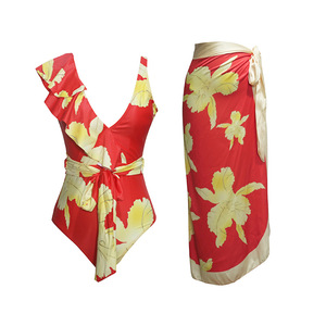 2025 pour <span class=keywords><strong>Amazon</strong></span> Aliexpress <span class=keywords><strong>maillot</strong></span> <span class=keywords><strong>de</strong></span> <span class=keywords><strong>bain</strong></span> <span class=keywords><strong>une</strong></span> <span class=keywords><strong>pièce</strong></span> avec volants Sexy 3 pièces Bikini ensemble imprimé transfrontalier article chaud - Product Image 5