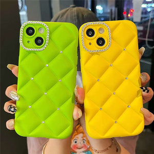 Custodia per telefono galvanica 3D bling diamond 13 pro max fodera in oro trapuntata cover per cellulare alla moda per <span class=keywords><strong>iphone</strong></span> <span class=keywords><strong>11</strong></span> 12 13 pro - Product Image 2