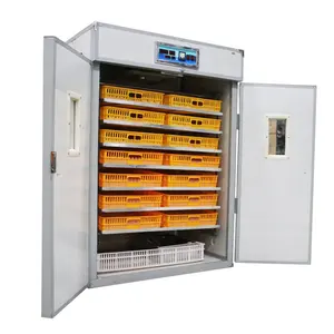 Incubadora de huevos automática para granja avícola, máquina de incubar de 1056 huevos en línea, Industrial