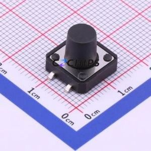 TS-1103S-C-N Tactile Switch SMD-4P,12x12mm Switch Single Pole Single Throw Round Button 2.6N Vertical Mount - Product Image 1