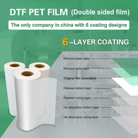 Film PET DTF 30 cm haute flexibilité, transfert à chaud, imprimante jet d'encre, impression numérique, matériau PU, vêtements haute température