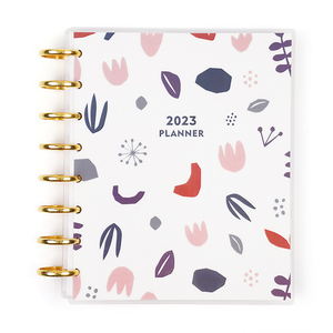 Avec vernis à l'huile Motif frais Disque de reliure Business Planner Spiral Agenda Custom Printing <span class=keywords><strong>Black</strong></span> <span class=keywords><strong>friday</strong></span> Sale <span class=keywords><strong>2023</strong></span> Daily Planner - Product Image 3