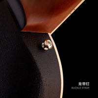 Gitar Akustik 12 Senar dengan Top Spruce dan Basswood 41-inci, Sistem Perekat, dengan Fingerboard Rosewood; Gitar Performa Tingkat Dewasa