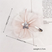 Accessoires de cheveux de fête pour filles douces bandeau d'oreilles de fleurs de couleur bonbon pour enfants pinces à cheveux étoile en PU