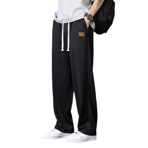 <span class=keywords><strong>Pantalon</strong></span> Décontracté Homme d'Été, Coupe Ample, Jambe Droite <span class=keywords><strong>Large</strong></span>, Séchage Rapide, en <span class=keywords><strong>Soie</strong></span> Glacée Fluide, Style Mince et de Haute Qualité - Product Image 5