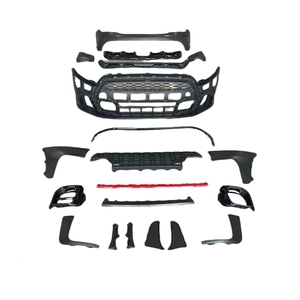 JCW ชุดลิปสปีกเกอร์รถด้านหน้าด้านหลัง,ชุดคิตตัวถังสปอยเลอร์ช่องระบายอากาศด้านข้างสำหรับรถมินิ F56 F57 2021 - Product Image 2