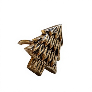 Anillo para Servilletas de Latón Fundido a Mano con Diseño de Árbol de Navidad, Decoración Navideña, Accesorios de Mesa, Anillo Decorativo para Servilletas, Ideal para Regalo - Product Image 1