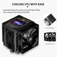 Enfriador de Aire para CPU Thermalright Peerless Assassin 120 Vision, 1850 RPM, con Pantalla IPS para Intel Lga1851/1700/115x AM4/AM5, Ventilador Alibaba