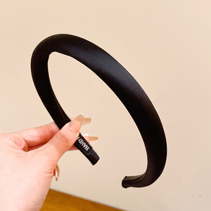 Diadema Simple de Color Sólido, Diadema Cubierta de Tela de Satén para Niñas, Color Personalizado, Diadema Lisa para Niñas, Diadema Estrecha Antideslizante - Product Image 6