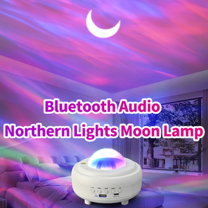 Black Moonlight Starry Night <b>Plug</b>-In for Speaker <b>with</b> RGB+W Projection Lamp for Indoor/Wedding Parties & Camping - Product Image 6