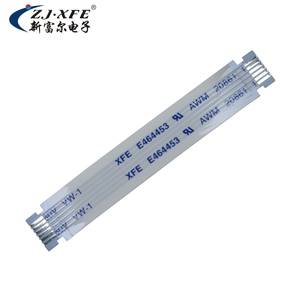 Cable Plano Flexible XFE de Buena Calidad, Personalizable, Paso de 0.5mm, AWM 20861 105C 60V VW-1, Cable FFC con Contacto de Latón - Product Image 2