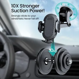 Penyangga Ponsel Mobil 2-in-1 Universal yang Stabil, Dudukan di Dashboard & Ventilasi AC Mobil - Product Image 3