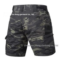 Nouveauté - Shorts de travail unisexes multi-poches camouflage tactique style chasse, résistants aux rayures, respirants, synthétiques
