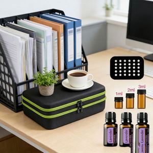 Caja de Almacenamiento de Aceites Esenciales de Doble Capa Resistente, con Capacidad para 136 Botellas, Organizador de EVA a Prueba de Golpes con Inserto de Espuma - Product Image 3