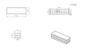 YUTANK Meilleure vente Yu Tank YT-FG-<span class=keywords><strong>02</strong></span> Grand bassin carré en PP non toxique pour l'élevage de crevettes, équipement de culture - Product Image 5