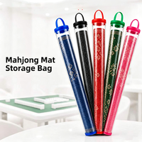 Tapis de Mahjong Transparent pour Jeu à Domicile, Tube de Rangement Mural, Tapis de Table de Mahjong, Sac de Transport Organisateur, Couleur Personnalisée
