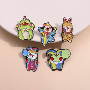 Großhandel Metall lustige Krone Serie Anstecknadeln Abzeichen Frosch Katze Hund Emaille Legierung Brosche Pin Joker - Product Image 2