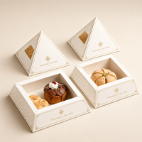 Boîte à rouleaux de cannelle en papier ondulé de qualité alimentaire personnalisée avec votre logo, écologique, pour emporter, boîte d'emballage pour shawarma