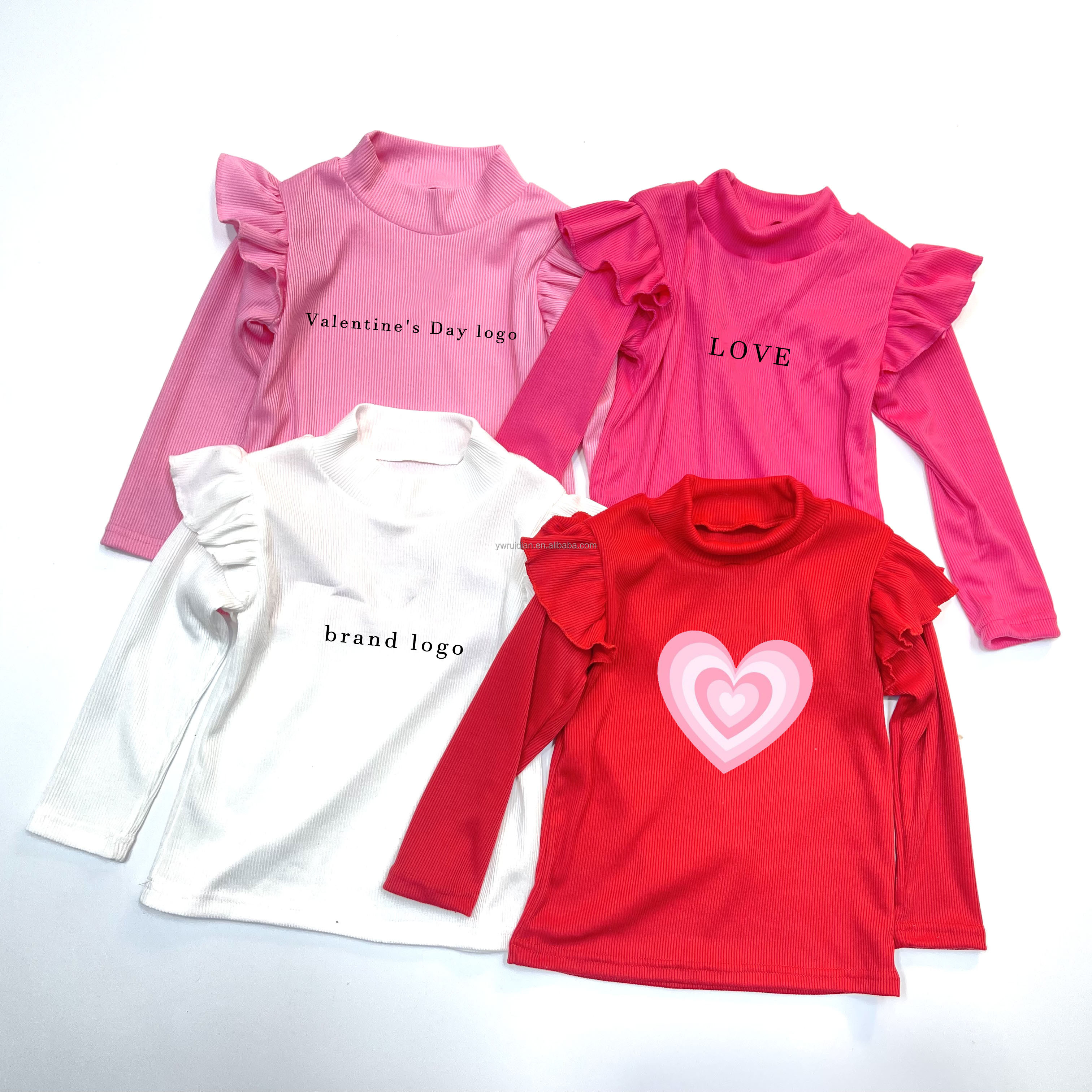 2024 primavera nuova maglia personalizzata maglia ragazze maglione 10-12 anni di cuori bambino lavorato a maglia maglione per neonati bambini vestiti per bambini