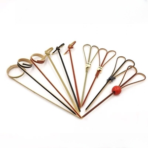 Venta al por mayor de palillos de cóctel desechables de bambú de 120mm, pincho anudado, palillos de bambú anudados, palillos de comida <span class=keywords><strong>para</strong></span> fiesta, <span class=keywords><strong>bar</strong></span> decorativo - Product Image 2