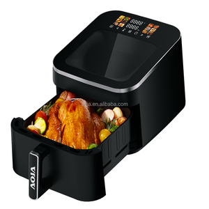 Friteuse à air et four grille-pain AOJA grande capacité 10L avec écran couleur, 1700W, sans lame, en acier inoxydable, carré, électrique, pour la maison - Product Image 5