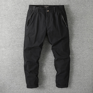 Pantaloni Cargo Larghi da Uomo CRUEL WOLF 100% Cotone Vita Media Pesante con Cerniera in Tessuto Non Tessuto Abbigliamento da Lavoro Autunnale Taglie Forti 6XL - Vendita all'Ingrosso - Product Image 6