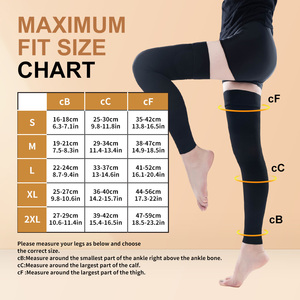 Bas de contention médicaux cuissardes 15-20 mmHg, grande taille, respirants, tricotés, soutien solide, OEM/ODM, pour la circulation des jambes - Product Image 3