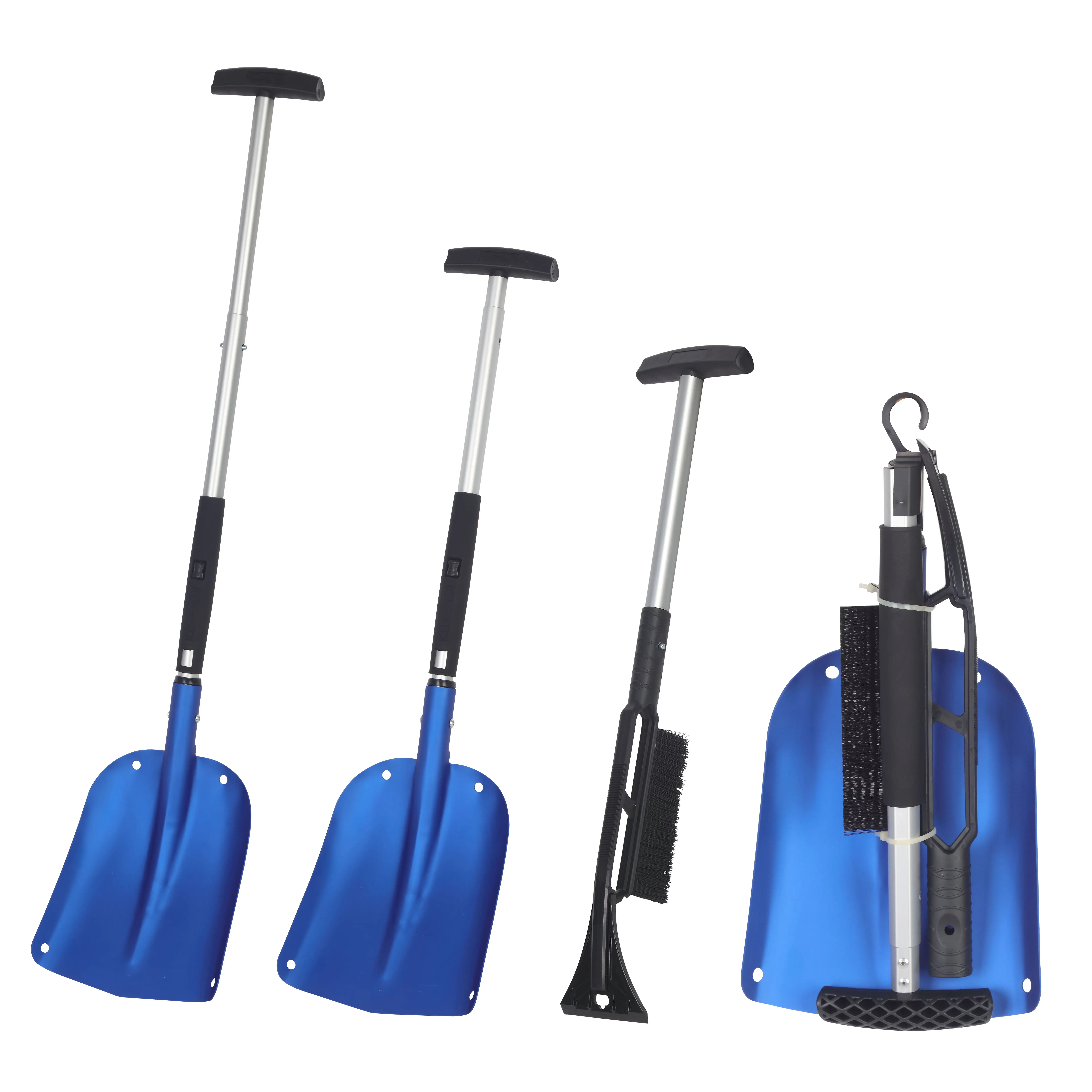 Multi-function Snow Shovel 3 IN 1 Aluminum Shovel with Snow Brush and Ice Scraper Urgent use for Car/Truck