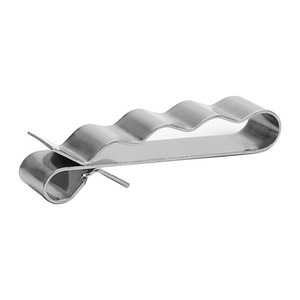 Clip de acero inoxidable plano para fijación de cables, abrazadera de cable cuadrada de 6 mm para 4 hilos - Product Image 1