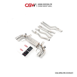 Hırıltı ses paslanmaz çelik 304 veya titanyum performanslı egzoz susturucu BMW F91 F92 F93 M8 4.4T Catback vanalar ile - Product Image 2