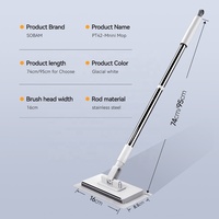 Serpillière automatique pour vadrouille plate, remplacement de la poussière de fenêtre, recharge de tête d'essuie-tout, tissu non tissé, tampon plat jetable pour vadrouille