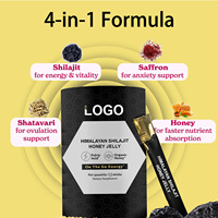 Bâtons de miel de Shilajit de l'Himalaya pur d'origine OEM ODM boissons supplémentaires personnalisées bâtonnets de gelée de Shilajit certifiés GMP