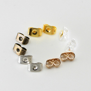 Cierres de metal para pendientes con forma de mariposa, colores variados, para la fabricación de pendientes, accesorios de joyería AC0150 - Product Image 3