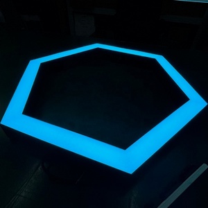 Modern <b>Silver</b> Finish Aluminum Honeycomb Hexagon LED Pendant <b>Lamp</b> Home Office-Easy Suspension Installation - Product Image 2