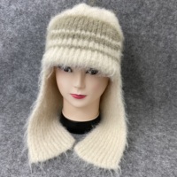 Bonnet d'hiver en laine mélangée style nordique pour femme, avec cache-oreilles, doux et chaud, idéal pour la neige, les voyages et les activités de plein air, style scandinave, tendance