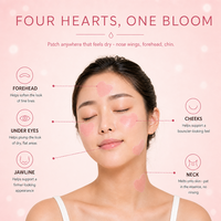 Patchs Hydrogel Visage et Yeux au Collagène Hydrolysé Personnalisés OEM, Forme Cœur, Multi-Zones, Effet Raffermissant, Produits de Soin Beauté du Visage