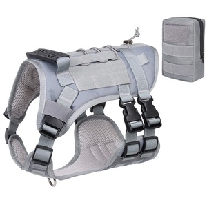Chaleco táctico duradero para mascotas, abrigo para perros grandes, arnés para perros de pecho para entrenamiento de mascotas al aire libre de alta resistencia - Product Image 4