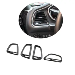 Nuovi accessori per auto 2021 cruscotto in fibra di carbonio A/c Vent Panel Cover Trim per Dodge Challenger 2015-2020