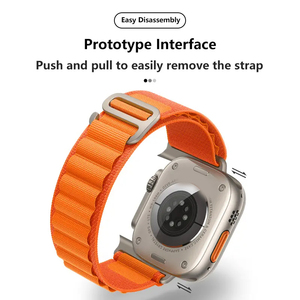 Accessoires de montre intelligente Bracelet en nylon pour iWatch Series 8 Ultra 7 6 5 SE Bracelet à boucle <span class=keywords><strong>alpine</strong></span> pour Apple Watch Band 49mm 45mm 41mm - Product Image 4