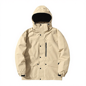 Traje de Nieve Unisex RUIQUWIN de 2 Piezas, Chaqueta con Capucha Impermeable y Cortavientos, Pantalones con Aislamiento Térmico, Conjunto de Esquí para Hombre y Mujer - Product Image 4
