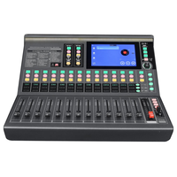 Console de mixage numérique professionnelle Gooermi MX3210 à 32 canaux, écran tactile 7 pouces, commandes électriques, USB, BT