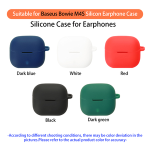 Étui de protection pour écouteurs, étui en silicone pour <span class=keywords><strong>Baseus</strong></span> Bowie M4s, coque pour écouteurs sans fil, pour étuis <span class=keywords><strong>AirPods</strong></span>, housse pour écouteurs - Product Image 2