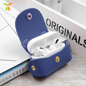 Funda de cuero PU para auriculares inalámbricos Bluetooth AirPods de tercera generación. - Product Image 2