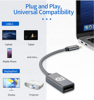 Câble adaptateur USB Type-C ULT-unite 4K 60Hz prenant en charge la transmission audio-vidéo à 40 Gbps